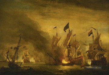 Kriegsschiff Seeschlacht Werke - De Velde Battle of Solebay Seeschlachten
